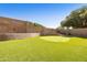 Lush artificial turf putting green with mature trees in the backyard at 3538 E Squawbush Pl, Phoenix, AZ 85044