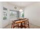 Cozy dining room featuring large windows, providing abundant natural light at 3724 E Derringer Way, Gilbert, AZ 85297