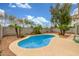 Backyard pool and desert landscaping at 3724 E Derringer Way, Gilbert, AZ 85297