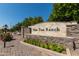 San Tan Ranch community sign with stone and landscaping at 3724 E Derringer Way, Gilbert, AZ 85297