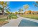 Scenic community park with walking paths, bike racks and lush green spaces at 4038 E Wagon Cir, Gilbert, AZ 85297