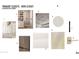 A ' ' primary closet detail board with lighting and finish samples at 5636 E Caballo Dr, Paradise Valley, AZ 85253