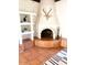 Unique fireplace with decorative accents and tiled surround, adding character to the space at 7232 N 22 Nd St, Phoenix, AZ 85020