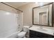 Cozy bathroom features a shower-tub combo, toilet, and vanity for daily convenience at 737 E Harwell Rd, Phoenix, AZ 85042