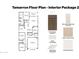 Tamaron floor plan shows layout of the home with kitchen, bathrooms and bedrooms at 7428 W Buckhorn Trl, Peoria, AZ 85383