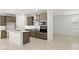 Modern kitchen with stainless steel appliances, subway tile backsplash and an island at 7428 W Buckhorn Trl, Peoria, AZ 85383