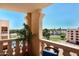 Balcony with stunning views of lush landscaping and community surroundings at 7920 E Camelback Rd # 612, Scottsdale, AZ 85251