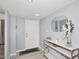 Stylish entryway with modern decor, mirror, and sleek console table at 7920 E Camelback Rd # 612, Scottsdale, AZ 85251