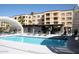 Stunning community pool offering a perfect retreat with plenty of seating and a serene ambiance at 7920 E Camelback Rd # 612, Scottsdale, AZ 85251
