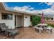 Covered patio with seating area and table, great for entertaining or relaxing at 9606 W Long Hills Dr, Sun City, AZ 85351
