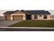 Charming single story home featuring a two car garage, desert landscaping and a covered entryway at 11203 E Crescent Ave, Mesa, AZ 85208