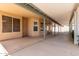 This spacious covered back patio includes ceiling lights and fans for year-round comfort at 1625 E Daisy St, Casa Grande, AZ 85122
