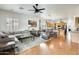 Cozy living area showcases an open layout connecting the kitchen and dining spaces at 16398 N Oachs Dr, Surprise, AZ 85374