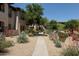 Well maintained walkway between buildings, surrounded by desert landscaping at 20121 N 76Th St # 2006, Scottsdale, AZ 85255