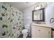 Bathroom featuring modern vanity, decor, and neutral colors at 20802 N 7Th Pl, Phoenix, AZ 85024