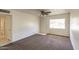 Living room features a ceiling fan and ample natural light at 2213 E Campbell Ave, Phoenix, AZ 85016