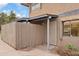 Inviting exterior with a private, fenced courtyard and security door at 286 W Palomino Dr # 103, Chandler, AZ 85225