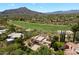 Breathtaking aerial of estate home overlooking the golf course and desert landscape at 3120 Arroyo Hondo --, Carefree, AZ 85377