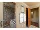 Bathroom boasts a tiled shower with a built-in bench and glass door at 3120 Arroyo Hondo --, Carefree, AZ 85377