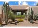 Charming exterior featuring desert landscaping with various cacti and a covered window at 3120 Arroyo Hondo --, Carefree, AZ 85377