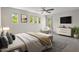 Stylish bedroom features bright natural light and a contemporary aesthetic at 3784 E Washington Ct, Gilbert, AZ 85234