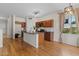 Spacious kitchen featuring an island and a large window with natural light at 3784 E Washington Ct, Gilbert, AZ 85234