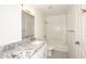 Bathroom features a white vanity with granite countertop and a tub and shower combination at 5998 N 78Th St # 222, Scottsdale, AZ 85250