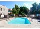 This pristine pool has a shallow end, perfect for cooling off on hot summer days at 5998 N 78Th St # 222, Scottsdale, AZ 85250