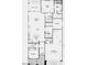 Detailed floor plan featuring three bedrooms, two bathrooms, three car garage, and open-concept living spaces at 10909 S 52Nd Dr, Laveen, AZ 85339