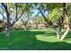 Picturesque community park featuring mature trees, manicured lawn, and gazebo, offering a serene outdoor space at 1633 E Lakeside Dr # 143, Gilbert, AZ 85234