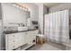 Well-lit bathroom featuring a modern vanity, neutral finishes, and shower-tub combination at 1825 W Ray Rd # 2132, Chandler, AZ 85224