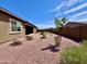 Serene backyard featuring gravel landscaping, desert vegetation, and tranquil outdoor space at 20171 W Cheery Lynn Rd, Buckeye, AZ 85396