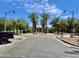 Elegant community entrance with lush landscaping, stately palm trees, and a welcoming atmosphere at 20171 W Cheery Lynn Rd, Buckeye, AZ 85396