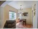 Charming dining room with a chandelier and ample natural light at 220 E 14Th St, Tempe, AZ 85281