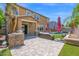 Beautiful backyard featuring a built-in grill, pool, and outdoor seating area, ideal for relaxation and recreation at 3436 E Gary Way, Gilbert, AZ 85234