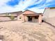Backyard featuring a covered patio at 44147 W Snow Dr, Maricopa, AZ 85138