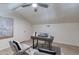Well-lit home office featuring a desk, a ceiling fan, and seating for two people at 4901 S Calle Los Cerros Dr # 237, Tempe, AZ 85282