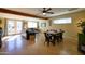 Open concept living and dining area with stylish furnishings and great natural lighting at 6901 E Portland St, Scottsdale, AZ 85257