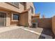 Backyard with tan block wall and gravel at 7977 W Wacker Rd # 253, Peoria, AZ 85381