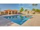 Enjoy the community pool with shaded seating areas and clear blue water, perfect for relaxation at 7977 W Wacker Rd # 253, Peoria, AZ 85381