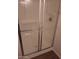 A minimalist, glass-enclosed shower with modern fixtures at 7977 W Wacker Rd # 253, Peoria, AZ 85381