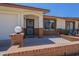 Inviting home exterior featuring a lovely front porch and well-kept landscaping at 8261 E Keats Ave # 396, Mesa, AZ 85209