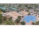 Aerial view of community sports courts, playground, and tennis courts at 10080 E Mountainview Lake Dr # 327, Scottsdale, AZ 85258