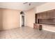 Office/Flex space with tile floor and built-in desk at 1407 W Utopia Rd, Phoenix, AZ 85027
