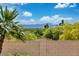 Scenic view of mountains and green landscape from the backyard of this beautiful property at 16230 E Glenpoint Dr, Fountain Hills, AZ 85268