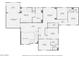 Upstairs floor plan displays layout of bedrooms, bathrooms, closets, and living space at 1890 E Sagittarius Pl, Chandler, AZ 85249
