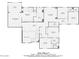 Detailed floor plan showcasing the layout of the house including bedrooms, bathrooms, and living spaces at 1890 E Sagittarius Pl, Chandler, AZ 85249
