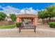 Community park with covered picnic shelter, bench, and playground area at 2308 S Bernard --, Mesa, AZ 85209