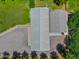 Aerial view of barn and buildings with adjacent fields at 25829 S Mandarin Dr, Queen Creek, AZ 85142