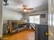 Bedroom featuring a bunk bed, neutral paint, ceiling fan and a natural light at 25829 S Mandarin Dr, Queen Creek, AZ 85142